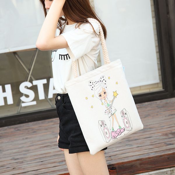 

wholesale custom canvas bag korea sen nv xi leisure shopping literary hipster mass shoulder bag