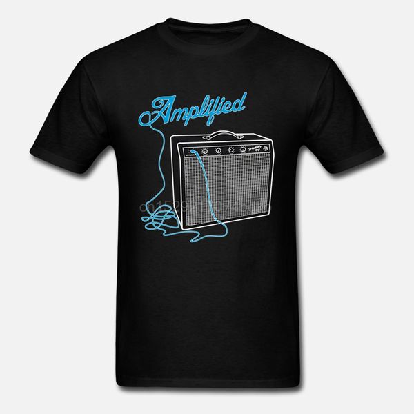 

mens t shirts fashion 2020 amplified amp guitar lead music lover guitarist rock mens womens kids t-shirt 100% cotton