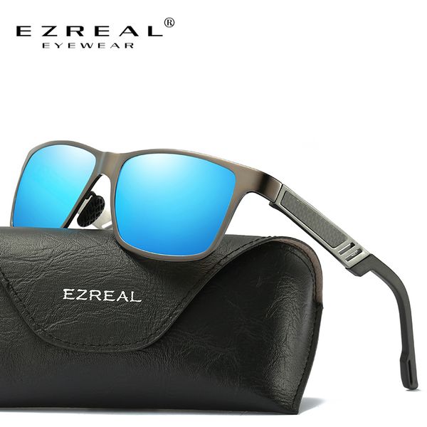 

ezreal aluminum magnesium men's sunglasses hd polarized coating mirror women sun glasses oculos male eyewear accessories k6560s, White;black