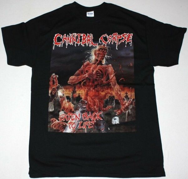 

cannibal corpse eaten назад к жизни deicide grindcore смерть новый черный t-shirt