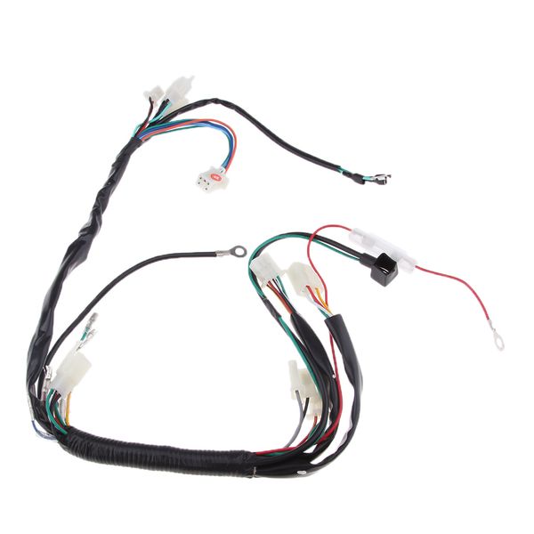 

motorcycle engine electric wiring harness loom for quad dirt bike atv buggy