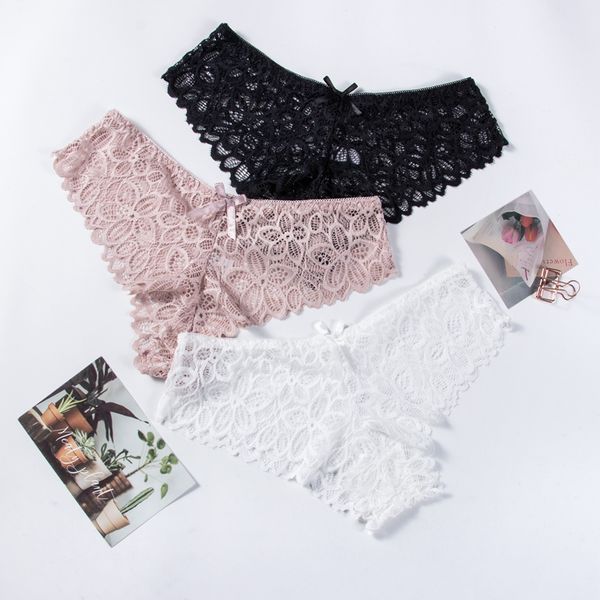 

Women Underwear Sexy Lace Panties Underpant Transparent Lingerie New Style Female Tempting Pretty Soft Breathable Briefs
