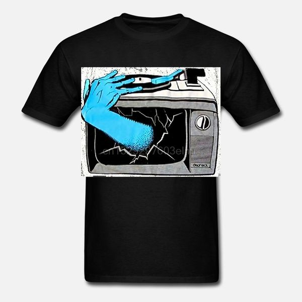 

men summer short sleeves casual t-shirt televinsion rock deejay usa uk new york 80musc studio ukhip hop t shirt