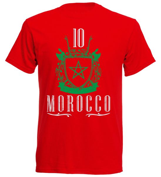 

t-shirt summer novelty cartoon t shirt t-shirt marokko footballer est. 1955 morocco movie shirt