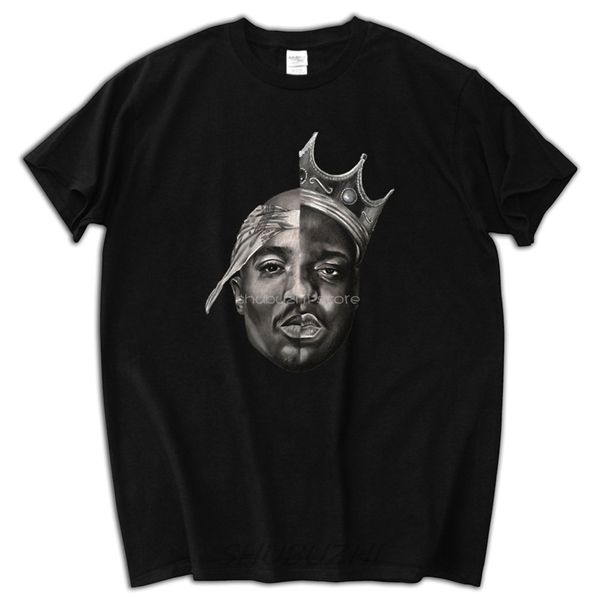 

men summe t-shirt brand tees tupac biggie split t shirt sbz5174