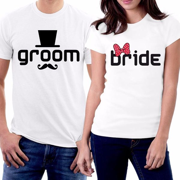 

2019 fashion tee shirts slim fit t-shirt men clothing she's mine he's mine hearts couple t-shirts valentine's day t shirt