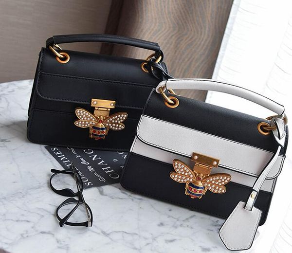 

New Fashion Women Handbag Style Contrast Color Shoulder Bags Lock Versatile One Shoulder Crossbody Bag