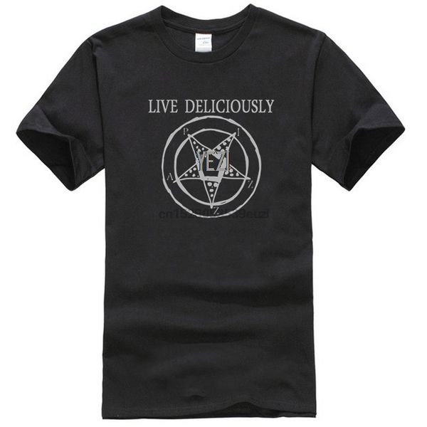 

live deliciously 1 black phillip tee men t-shirt