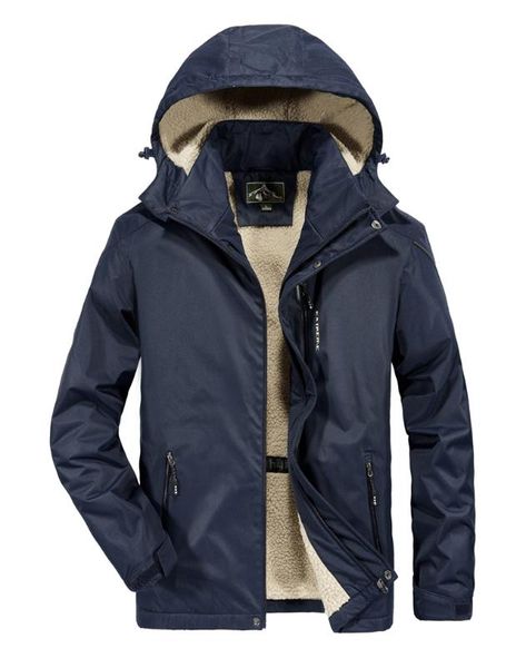 

outdoor jackets&hoodies windproof hoodie coat warm keep cotton waterproof jacket men, Blue;black