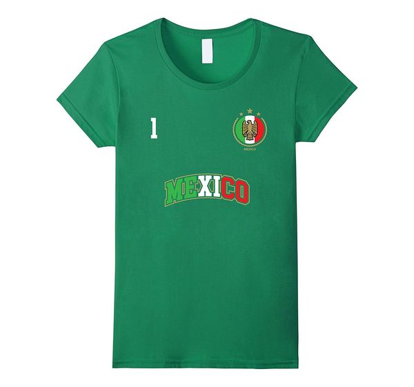 

mens brand designs slim fit crew neck mexico shirt number 1 soccers team sporter mexican flag footballer t shirts