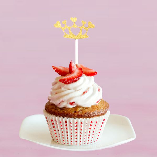 

5шт корона торт топпер торт топпер birthday party украшения sparkly bling