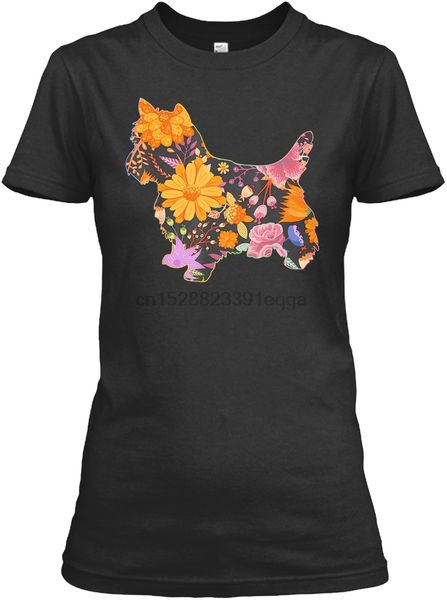 

men t shirt australian silky terrier floral flower v women t-shirt
