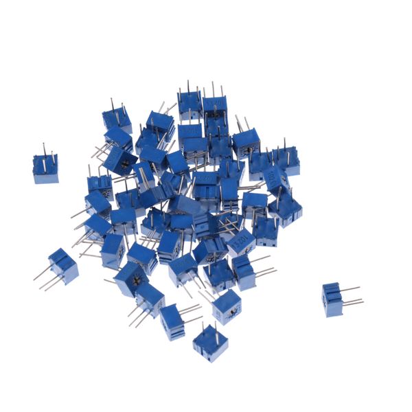 

50pcs 1k ohm 3262p adjustment horizontal cermet trimmer potentiometer