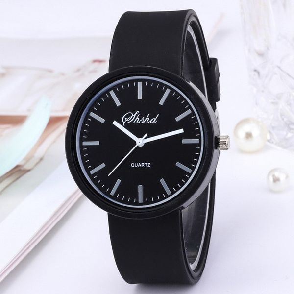 

wristwatches 2021 fashion women's watches trend student watch korean version of jelly silicone women clock, Slivery;brown