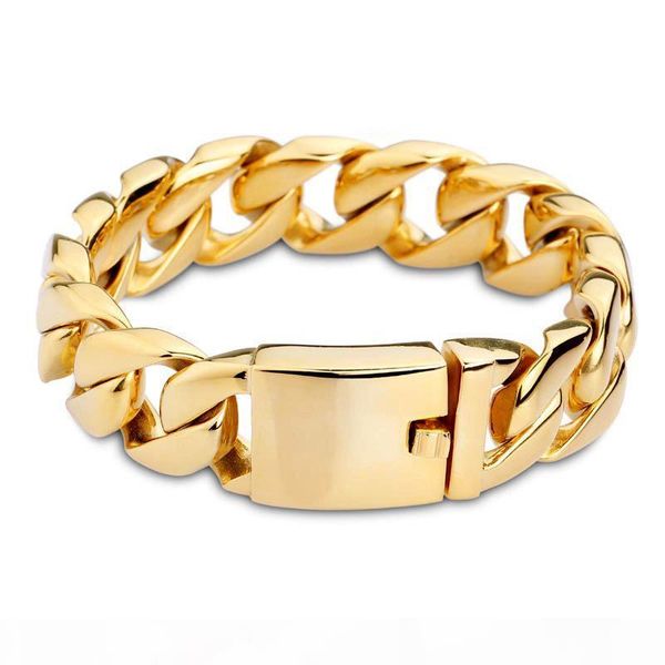 

cross-border e-commerce explosion model jewelry wholesale extra thick titanium stainless steel bracelet, Black