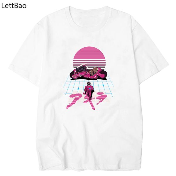 

2019 lettbao synthwave akira tshirt comfortable harajuku streetwear men t shirt funny t shirts 100% cotton t-shirt