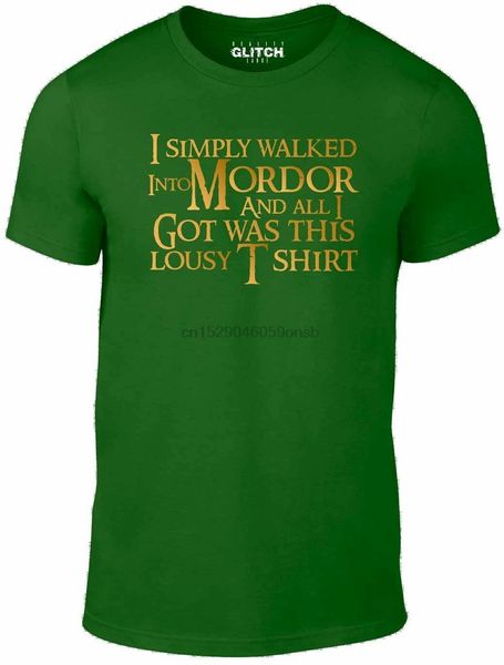 

reality glitch meni simply walked into mordor t-shirt