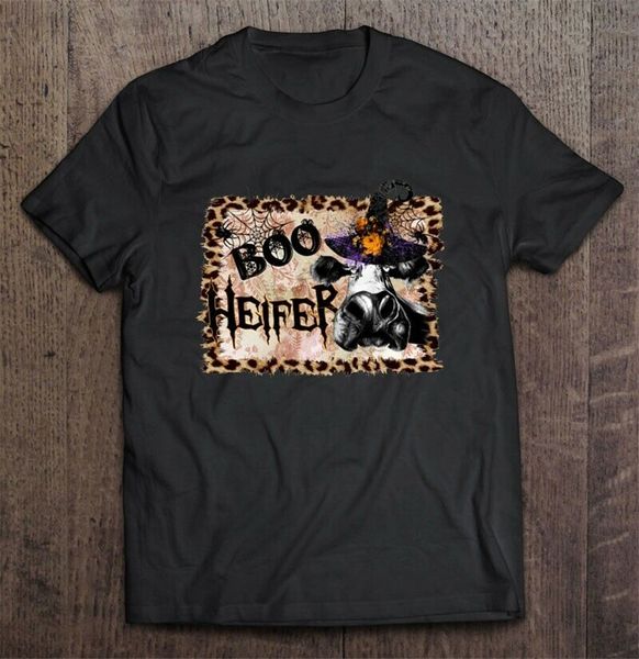 

boo heifer leopard frame halloween black version2 men t-shirt s-3xl plus size tee shirt