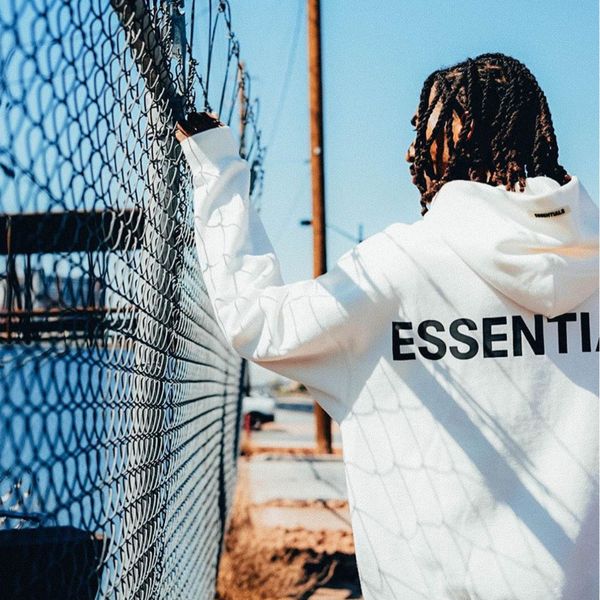 

fear of god essentials pullover letter printing hoodie fashion cotton hoodies men women couples designer sweater hfyywy027, Black