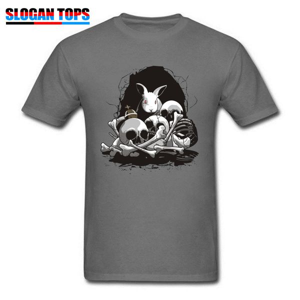 

all cotton men t-shirt rabbit skull print sweatshirt male t shirt vintage black tshirt cotton clothes for easter day