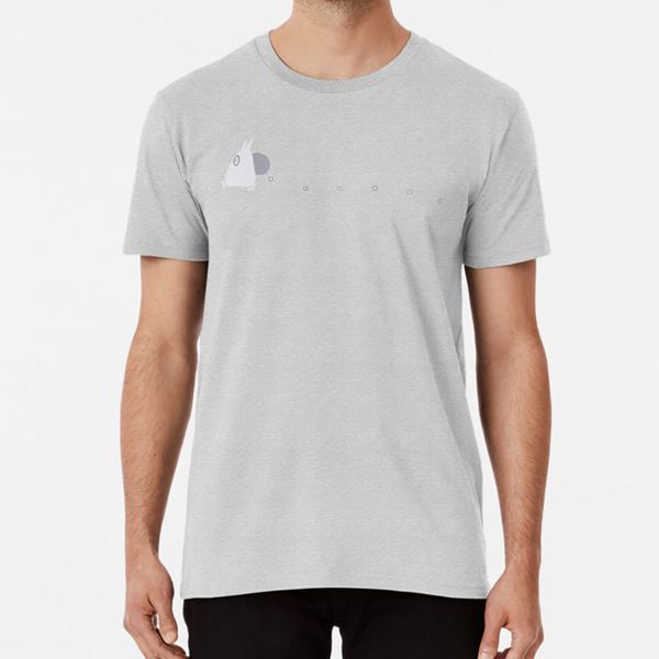 

small white totoro dropping acorns - two colour t shirt totoro white acorn sack swag drop trail line credits intro