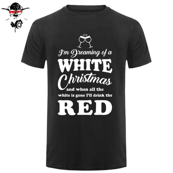 

tee shirt mens new tee shirts printing white christmas drinking red wine funny xmas gift t-shirt present idea