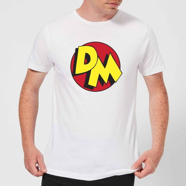

danger mouse dm логотип мужские футболки - белый