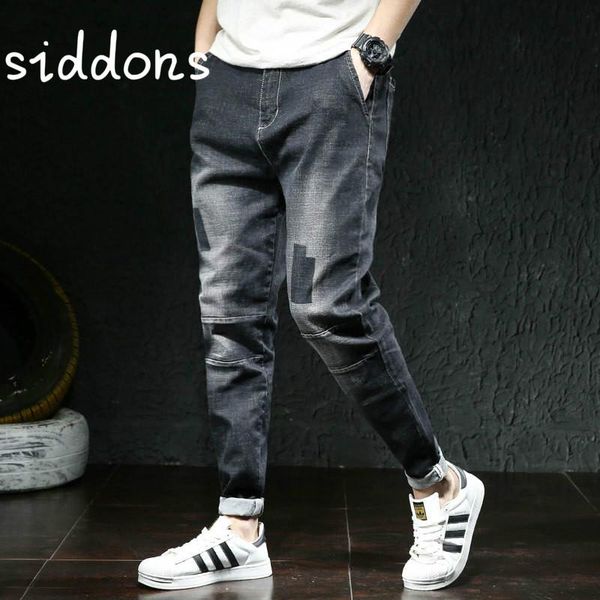 

men's jeans men denim trousers elastic stretch ripped pants streetwear mens waist plus big size 44 46 hip hop loose fashion brand, Blue
