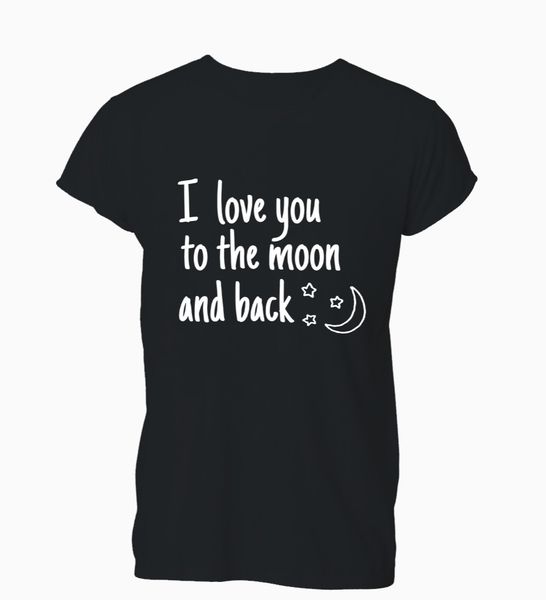 

sport 2019 new brand sale love you to moon and back cute anniversary t-shirt mens