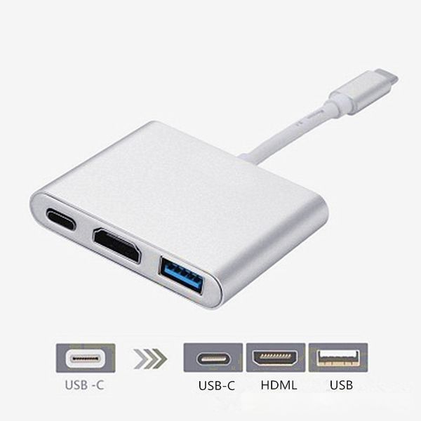

usb 3.1 type c to hdmi usb 3.0 type c pd type-c to hdmi usb 3.0 pd multiport charger adapter for macbook smart phone 20pcs/lot