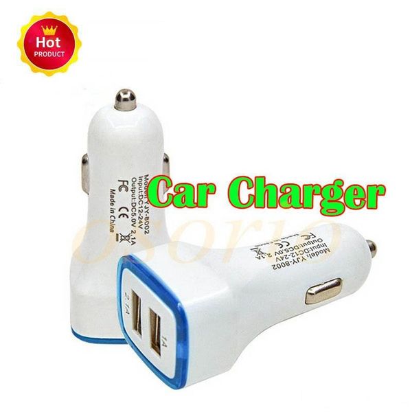 

new dual usb car charger 5v 2.1a to usb outlet with cigarette lighter voltage meter led lcd display metal car charger adapter
