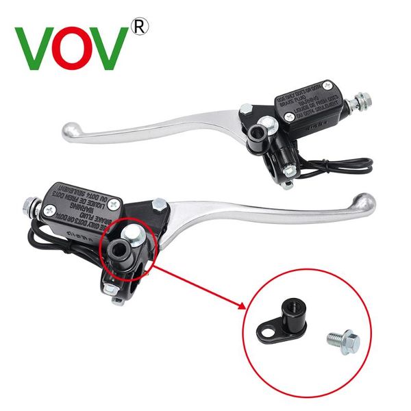 

1 пара ручки мотоцикла тормоза насос багги scooter универсальный цилиндр сцепления гидравлический насос аксессуары левые правые тормозные ры