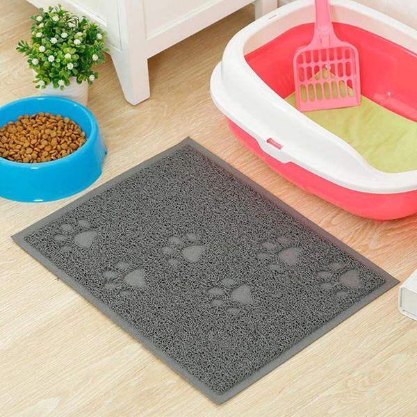 

cat beds & furniture square pad portable litter mat pvc easy clean pets home thicken dog non slip paws printed soft