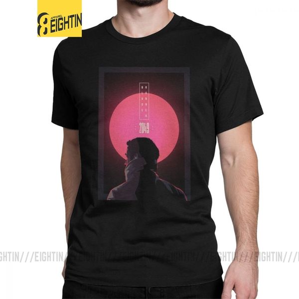 

men's t-shirts blade runner 2049 humorous cotton tees short sleeve deckard movie blaster ridley fiction sci fi t shirt