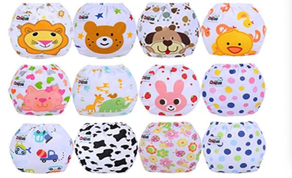 

cute baby diapers reusable nappies cloth diaper washable infants children baby cotton training pants panties nappy changing