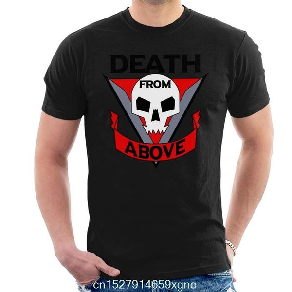 

printed death from above starship troopers men's t-shirt o-neck short-sleeve women t-shirt