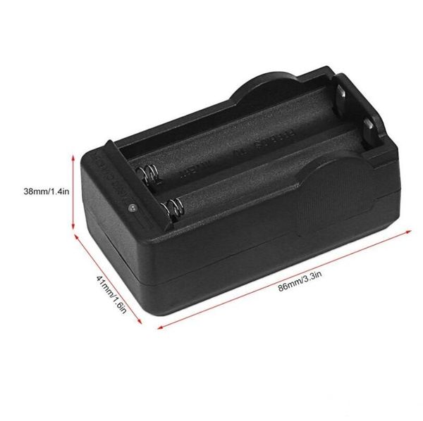 

18650 battery charger dual slot chargers us plug wholesale usb charging for rechargeable reuse li-ion battery with retail package