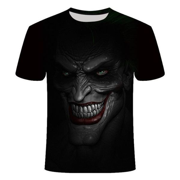 

horror movie it penny wise clown joker cool man 3d print shirts graphic harajuku kawaii men clothing