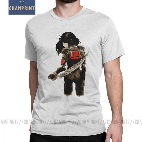 

men alita t-shirts battle angel gunnm comic movie t shirts manga simple style short sleeves tees o neck cotton wholesale