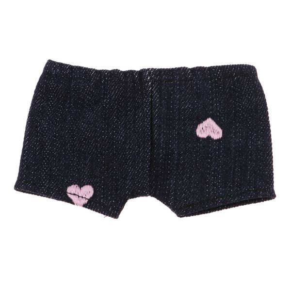 

ручной работы сердца pattern джинсы повседневные брюки для 20-23cm mini dolls аксессуар