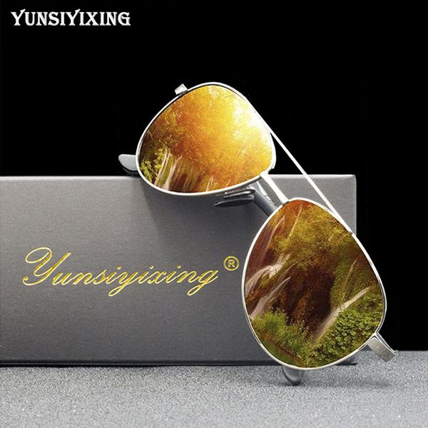 

yunsiyixing classic pilot sunglasses women polarized frame fashion sun glasses for men driving uv400 protection ys1306 n9di, White;black