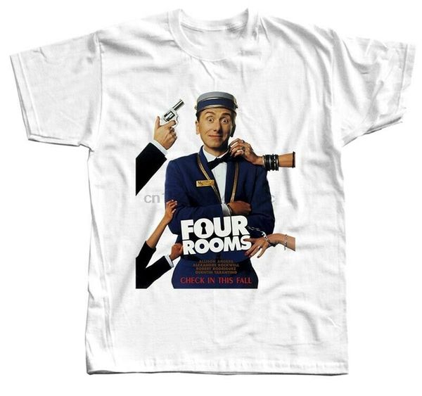 

four rooms v1 movie poster 1995 dtg t-shirt white all sizes s-5xl m xl 2xl 3xl tee shirt