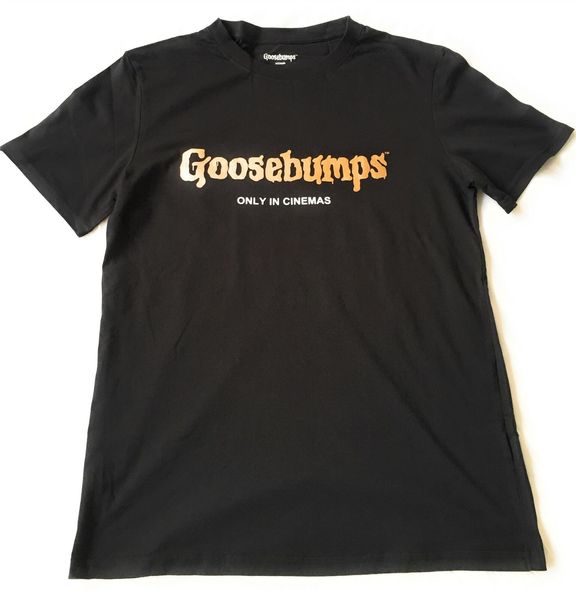 

goosebumps the movie promo black t-shirt - large - new 2020 men's funny