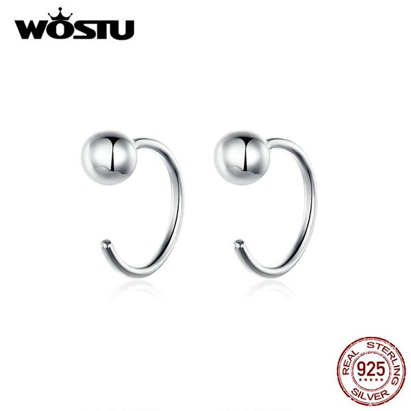 

wostu 2020 new 100% real sterling silver opening rings simple silver & gold color adjustable rings for women jewelry dxe782, Golden;silver