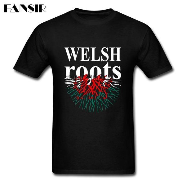 

harajuku welsh roots wales flag tshirt homme short sleeve cotton custom men t-shirt brand-clothing 3xl