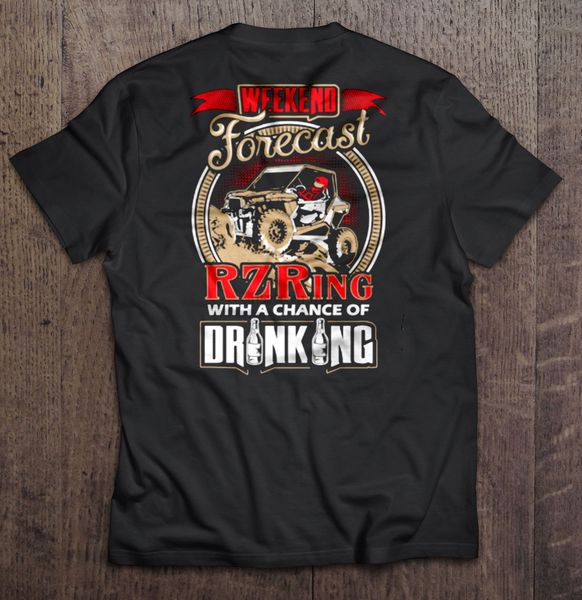 

men t shirt weekend forecast rzring with a chance of drinking women t-shirt