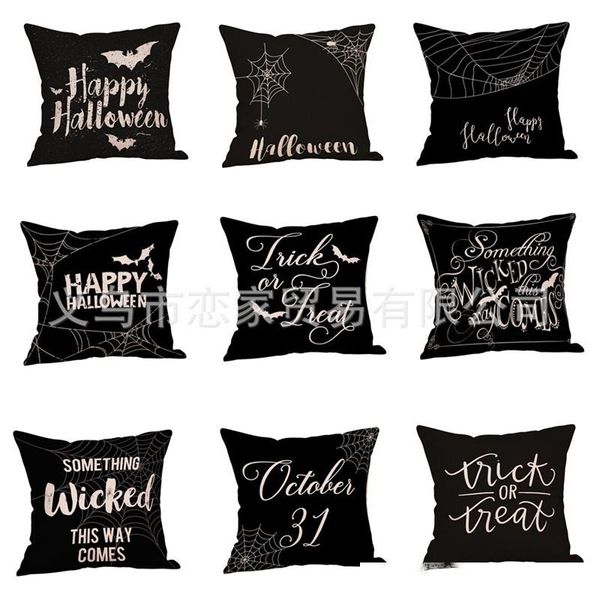 

halloween pillow case black color home furnishing modern square cushionÂ covers eco friendly sell well new arrives 6lj j1