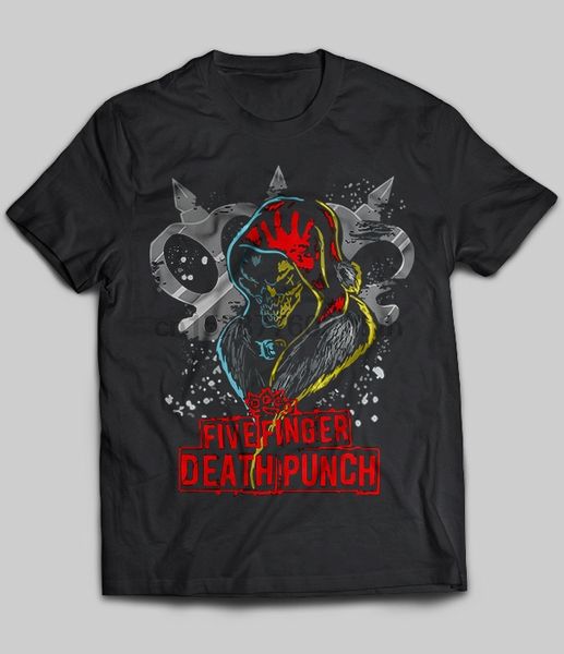 

brand five finger death punch t-shirt men short sleeve t-shirt