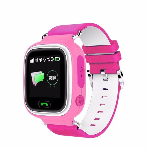 

beautiful q90 gps smart watch baby watch with wifi touch screen sos call location devicetracker for kid safe anti-lost monito