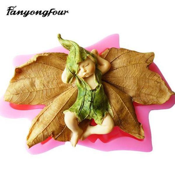 

elf silicone mold fondant cake mold resin gypsum chocolate candle ing